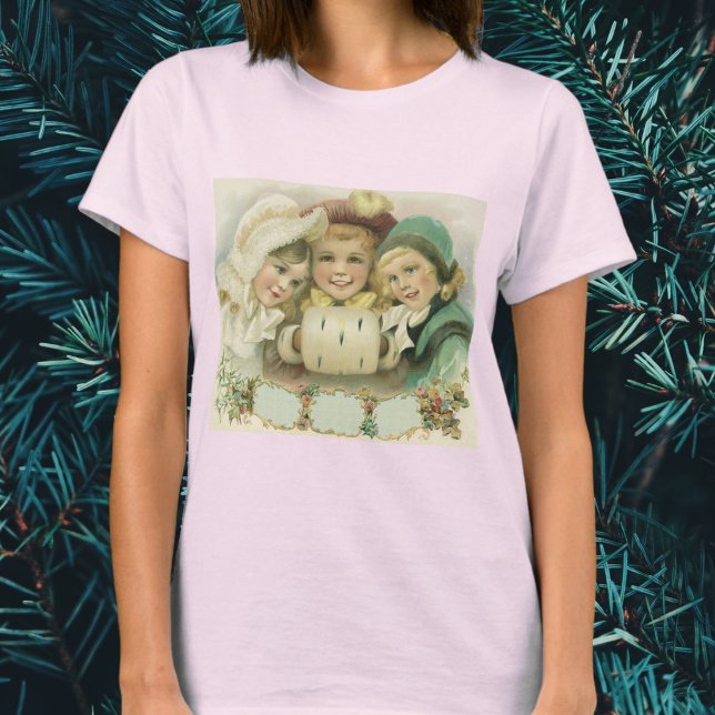 Camiseta Hermanas de Navidad de época, niños victorianos (Subido por el creador)