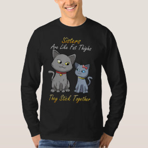 Camiseta Hermanas Familiares Hermanas Gatos Mascota Mantene