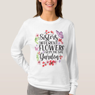 Camiseta Hermanas Flores Diferentes De La Misma Jardín Funn
