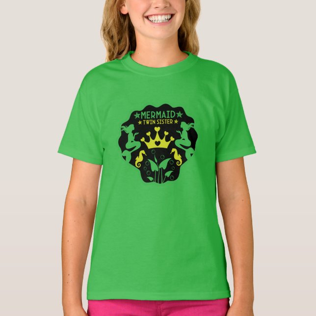 Camiseta Hermanas gemelas de Sirena (Anverso)