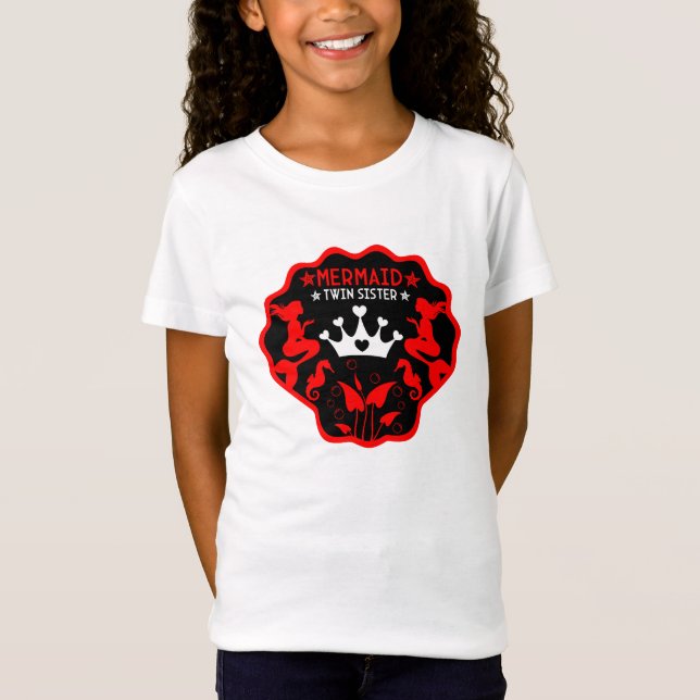 Camiseta Hermanas gemelas sirena (Anverso)