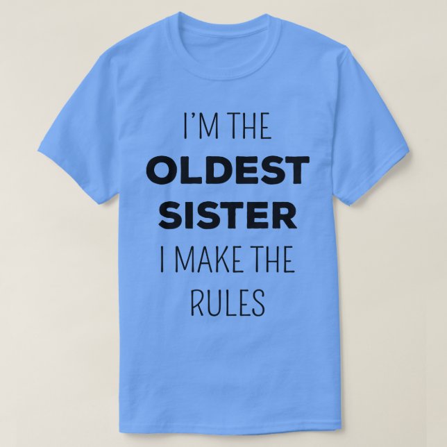 Camiseta Hermanas Mayores Coincidiendo Con La Hermana Mayor (Diseño del anverso)