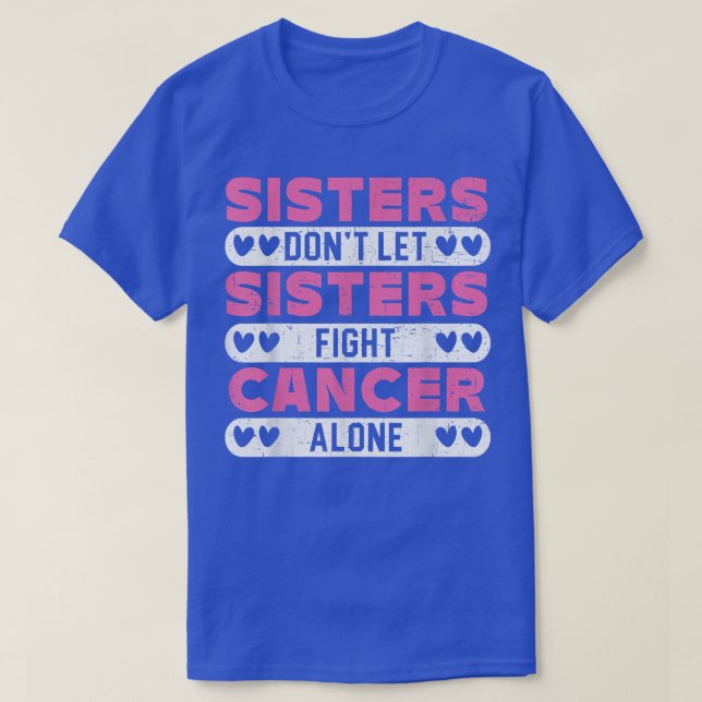 Camiseta Hermanas no permiten que las hermanas luchen contr (Diseño del anverso)