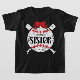Camiseta Hermanas, nombres favoritos en el béisbol, adorabl