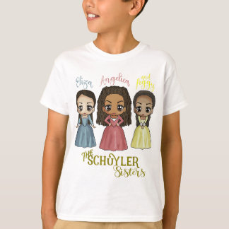 Camiseta Hermanas Schuyler - Arte Kawaii por Mary Layton