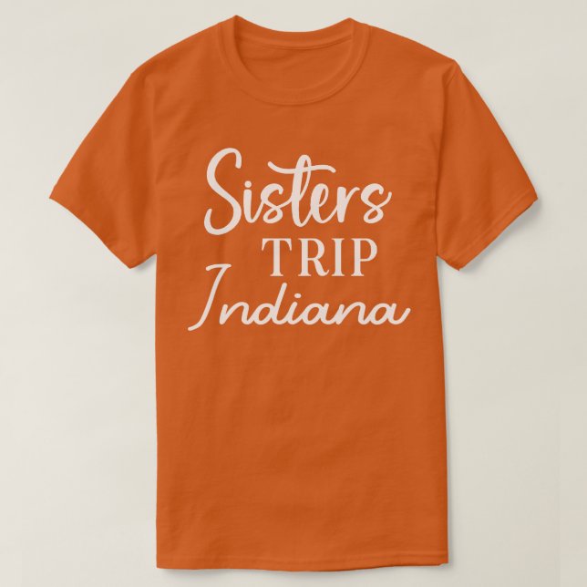 Camiseta Hermanas viajan a Indiana (Diseño del anverso)