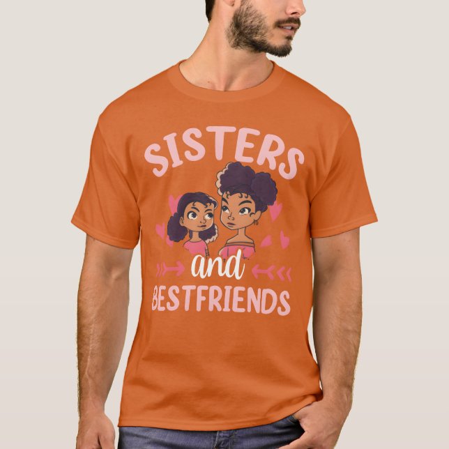 Camiseta Hermanas Y Mejor Amistad Amistad Amistad Hermana (Anverso)