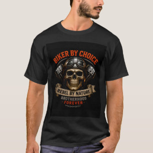 Camiseta ☠️ Hermandad Calavera Estilo Motocicleta Para Moto