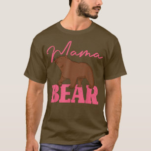 Camiseta Hermandad de mamá animal lindo oso de mamá