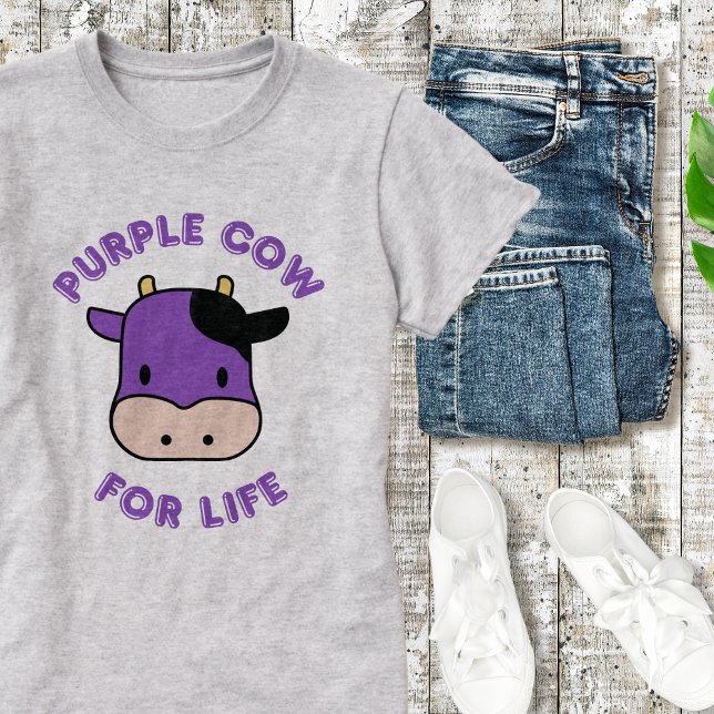 Camiseta Hermandad de moda "Vaca Púrpura Por La Vida" (Subido por el creador)