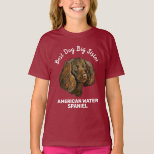 Camiseta Hermandad grande del perro de American Water Spani