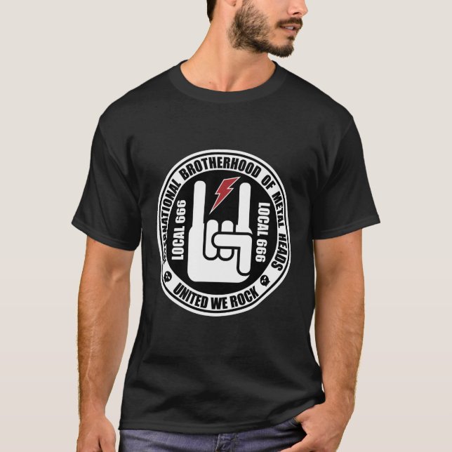 Camiseta Hermandad Internacional de Metalhead Local 666 (Anverso)