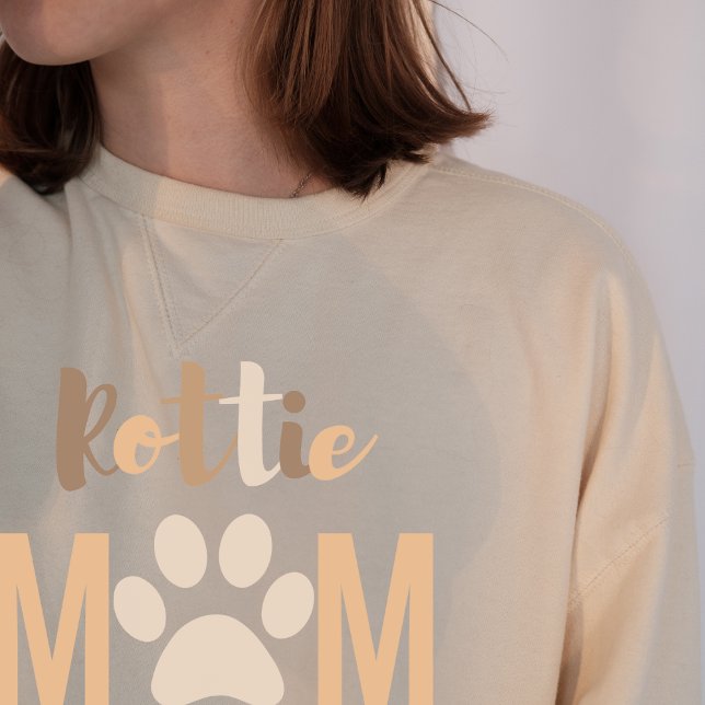 Camiseta Hermandad Minimalista Rottie Rottweiler Dog Mom (Subido por el creador)