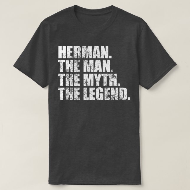 Camiseta HermanHerman apellido Herman apellido Herman S (Diseño del anverso)
