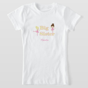 Camiseta Hermanita Bailarina Hermana Personalizada