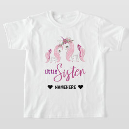 Camiseta Hermanita Girly Unicorn