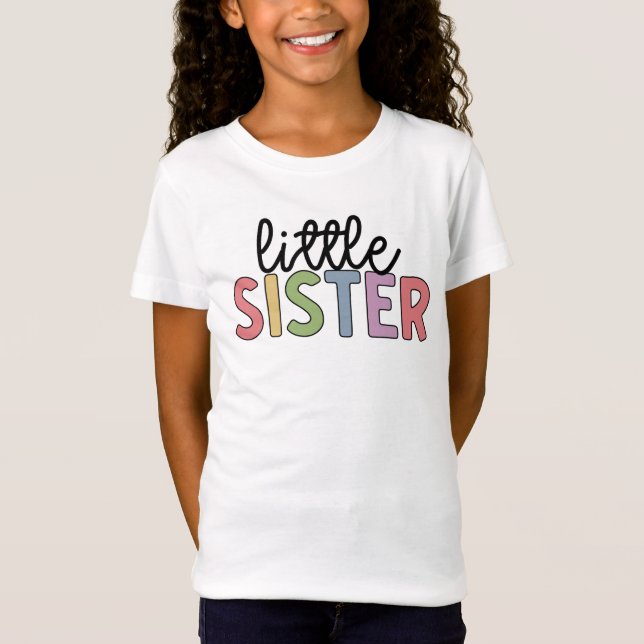 Camiseta Hermanita pequeña Cute Hermanos Concordantes (Anverso)