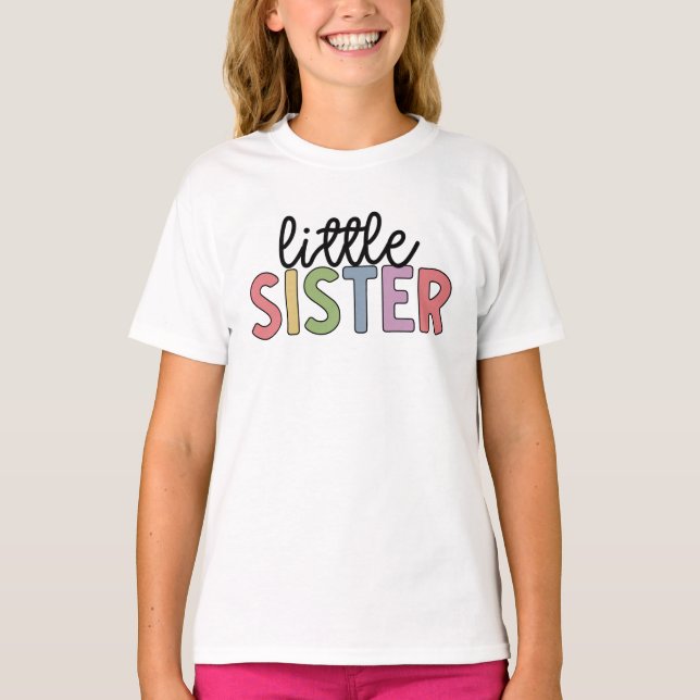 Camiseta Hermanita pequeña Cute Hermanos Concordantes (Anverso)