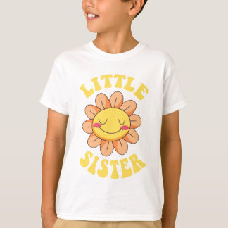 Camiseta Hermanita pequeña de flores