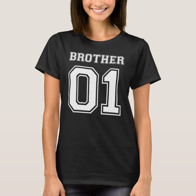 Camiseta Hermano 01 Hermano Padre Hijo Socio Mira Regalo (Anverso)