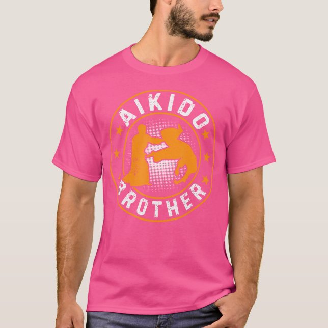 Camiseta Hermano Aikido Hermano Combatiente Aikido (Anverso)