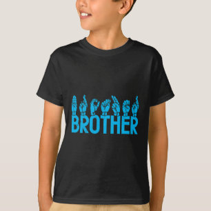Camiseta Hermano American Rótulo Language Deaf Awareness Su