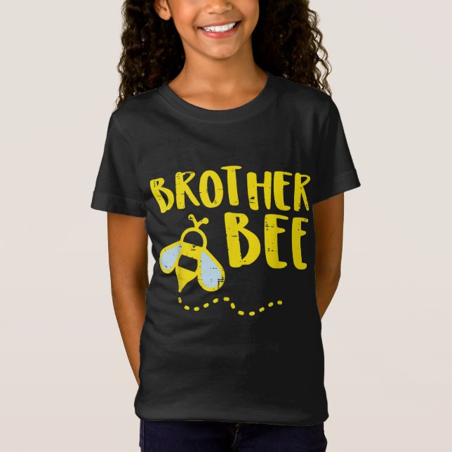 Camiseta Hermano Bee Familia Hombres Hombres Hombres Niños  (Anverso)