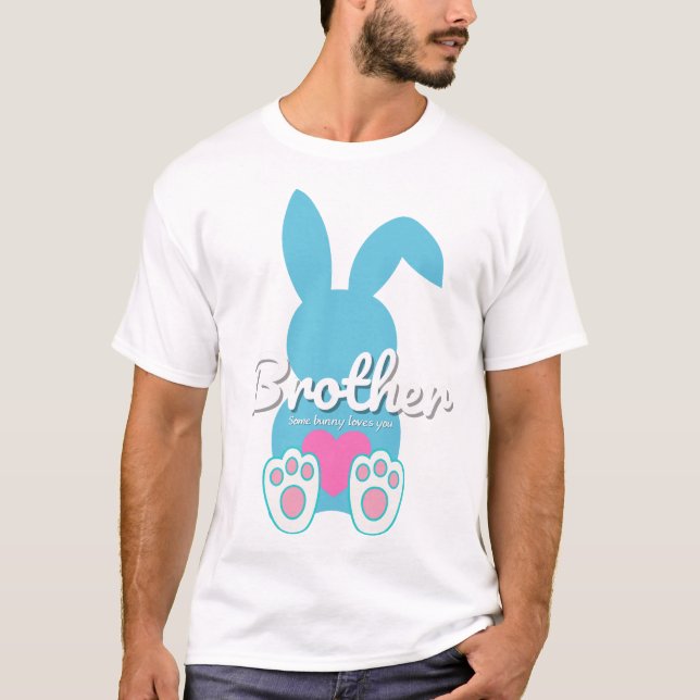 Camiseta Hermano Bunny T-Shirt - Un regalo de Pascua para l (Anverso)