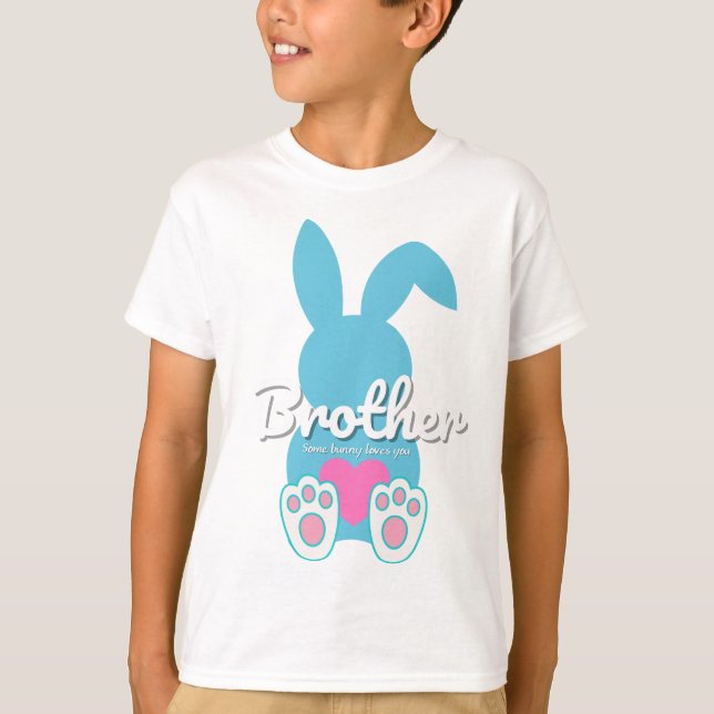 Camiseta Hermano Bunny T-Shirt - Un regalo de Pascua para l (Anverso)