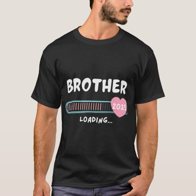 Camiseta Hermano Cargando Bebé 2025 Amor San Valentín (Anverso)