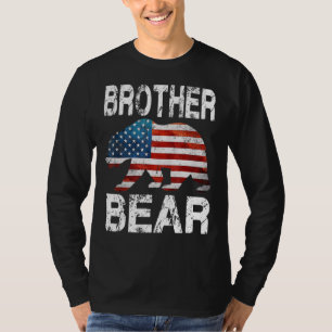 Camiseta Hermano Con Bandera Patriótica Que Coincide Con La