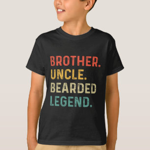 Camiseta Hermano con barba Tío Beard Leyenda Padres Vintage