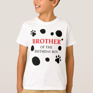 Camiseta Hermano con lunares dálmatas del niño/niña de cump