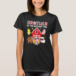 Camiseta Hermano Cow Chica de cumpleaños familia Barnyard
