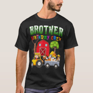 Camiseta Hermano Cristal de Cumpleaños Animales de la Granj