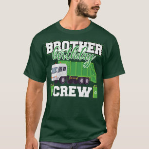 Camiseta Hermano Cumpleaños Tripulación Camión de Basura Fa