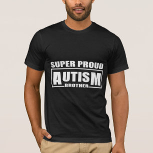 Camiseta hermano de autismo súper orgulloso