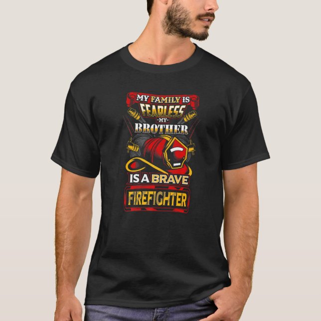 Camiseta Hermano De Bomberos Para Hermanas Y Hermanos (Anverso)