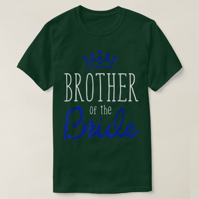 Camiseta Hermano de Bride Groom del Escuadrón de Boda de No (Diseño del anverso)
