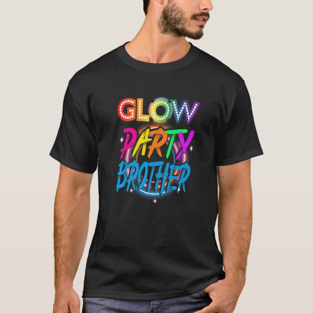 Camiseta Hermano de fiesta de brillo Efecto de salpicadura  (Anverso)