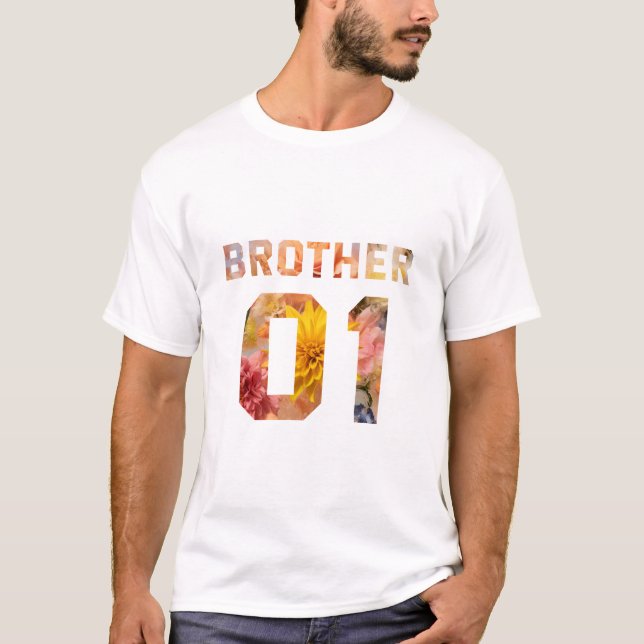 Camiseta Hermano de flores 01 (Anverso)