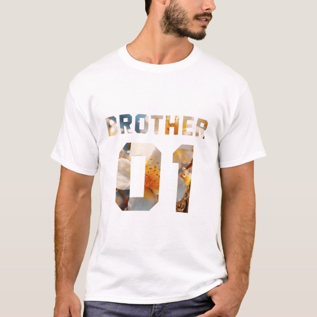 Camiseta Hermano de flores 01 (Anverso)