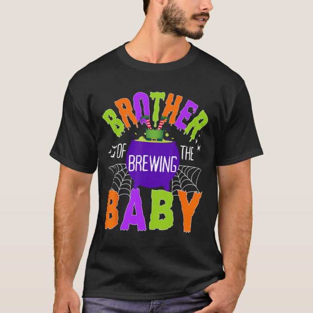 Camiseta Hermano De Halloween Hombres Mujeres Niños (Anverso)