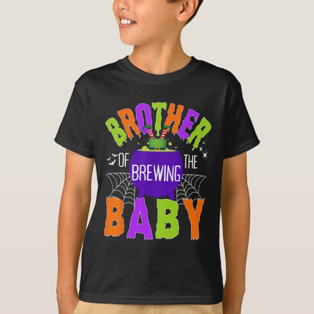 Camiseta Hermano De Halloween Hombres Mujeres Niños (Anverso)