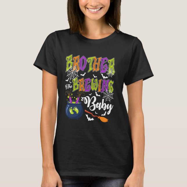 Camiseta Hermano de la crianza de bebé fantasmal de familia (Anverso)