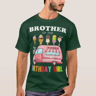 Camiseta Hermano de la Cumpleañera Camión de Helados Cumple