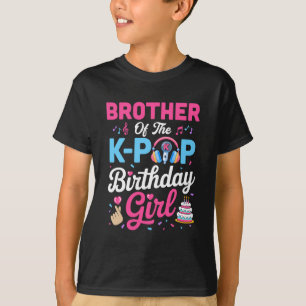 Camiseta Hermano de la Cumpleañera de K-Pop Música Coreana