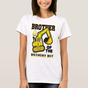 Camiseta Hermano De La Excavadora Vehículo De Construcción 