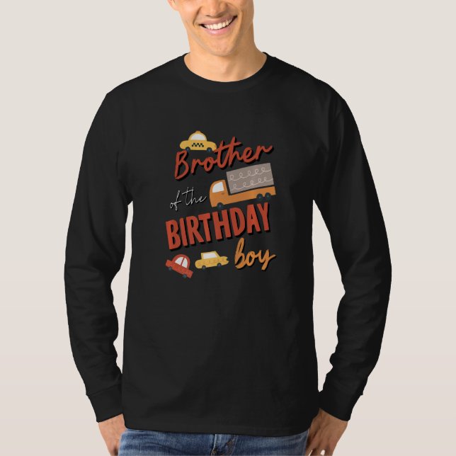 Camiseta Hermano De La Fama De Coche De Cumpleaños (Anverso)