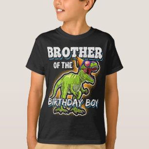 Camiseta Hermano de la familia de cumpleaños Dinosa